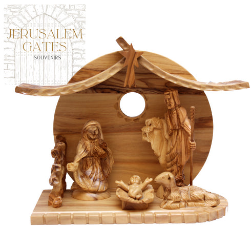 Olive Wood Nativity Scene